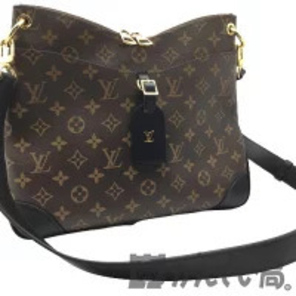 LOUIS VUITTON Odeon NM Monogram Noir Black Shoulder Bag
